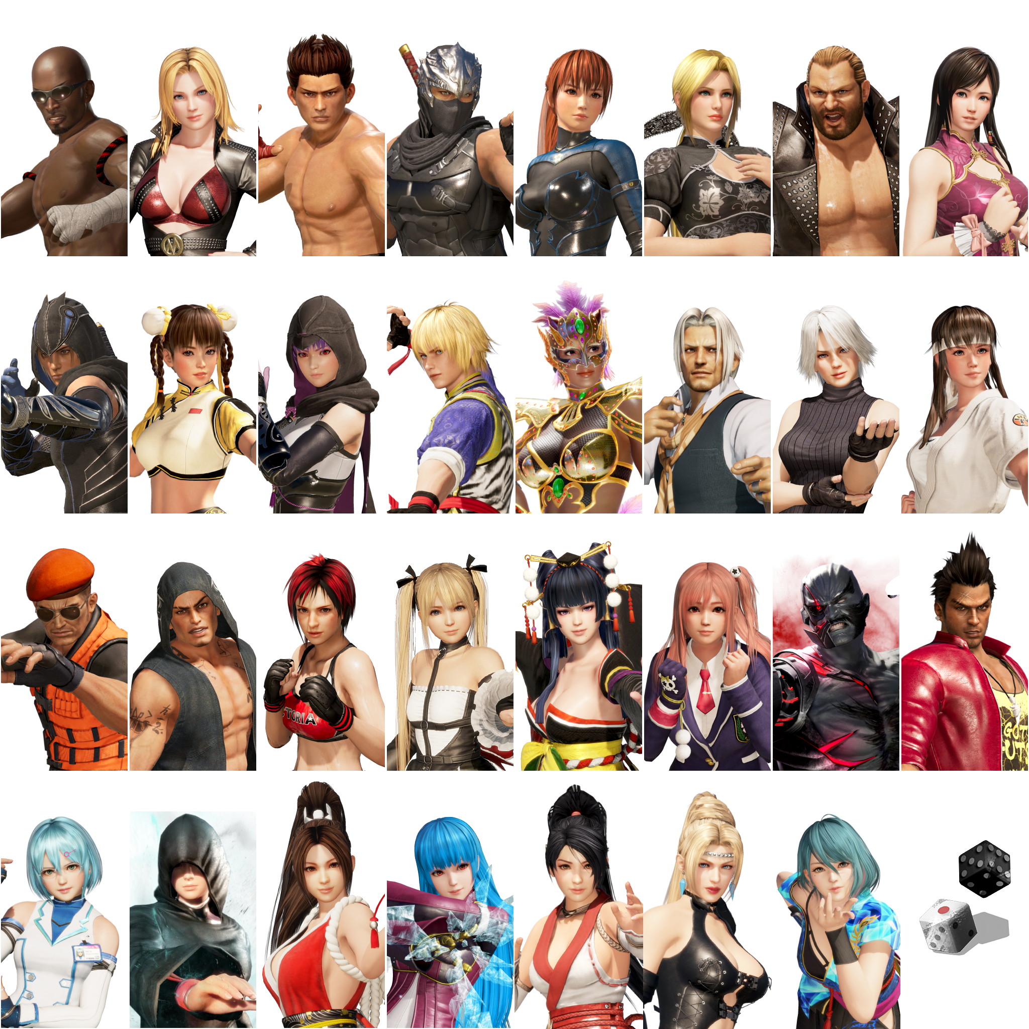 Dead or Alive 6 - Character Select Portraits