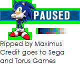 Sonic X (Leapster) - Pause Screen