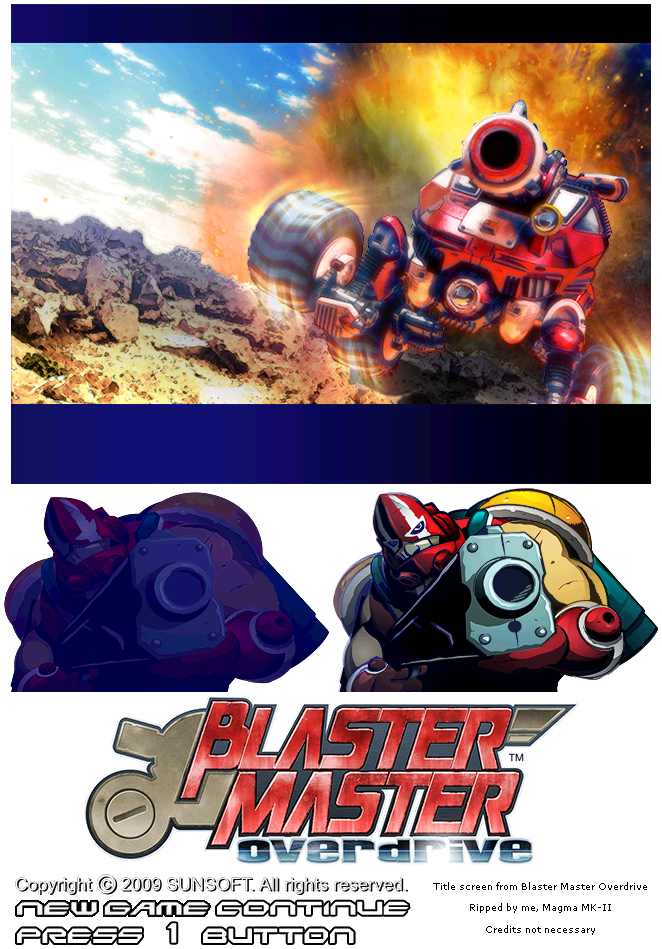 Blaster Master Overdrive - Title Screen