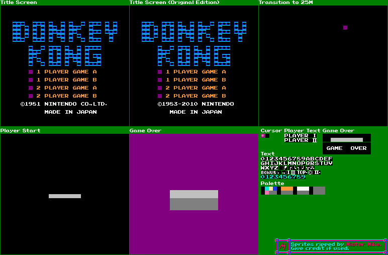 Donkey Kong - Title Screen