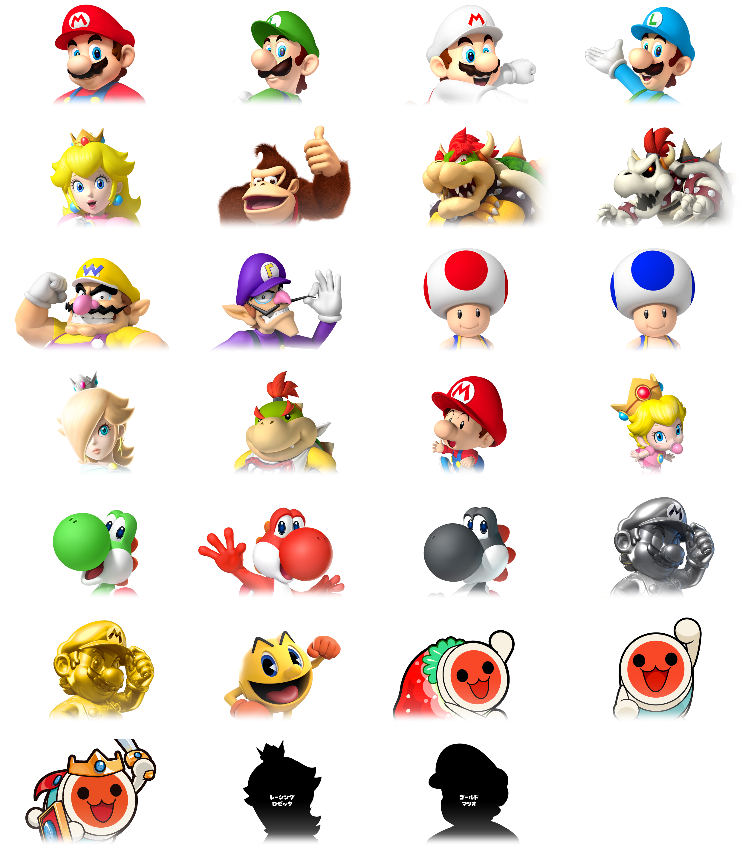 Mario Kart Arcade GP DX - Character Portraits