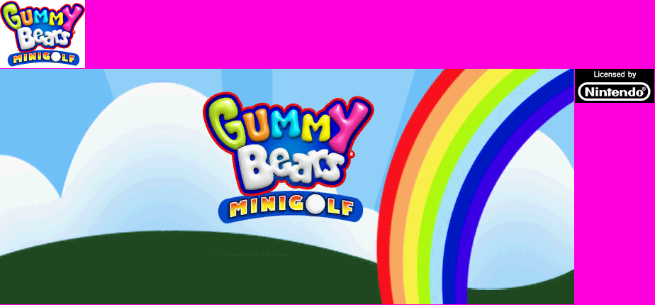 Gummy Bears: Minigolf - Wii Menu Icon and Banner