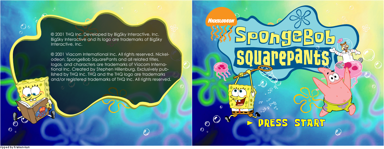 SpongeBob SquarePants: Revenge of the Flying Dutchman - Legal & Title Screens (Unused)