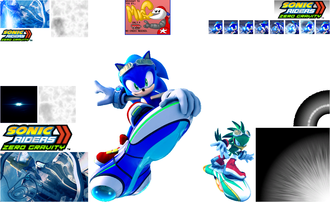 Sonic Riders: Zero Gravity - Wii Menu Banner and Save Icon
