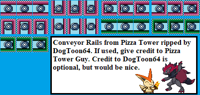 Pizza Tower - Conveyor Rails