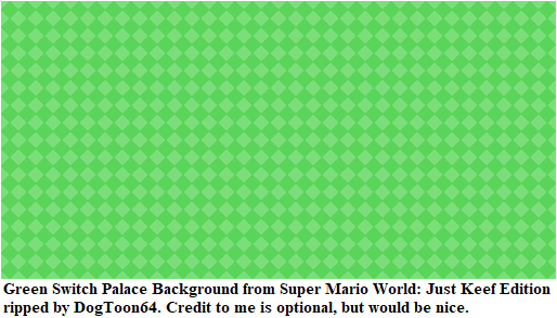 Super Mario World: Just Keef Edition (Hack) - Green Switch Palace Background