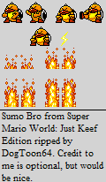 Super Mario World: Just Keef Edition (Hack) - Sumo Bro