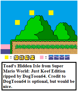 Super Mario World: Just Keef Edition (Hack) - Toad's Hidden Isle