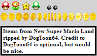 New Super Mario Land (Homebrew) - Items