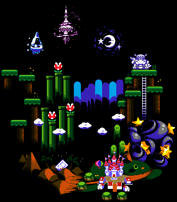 Mario Customs - Mushroom Kingdom Map