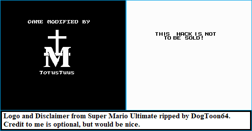 Super Mario Ultimate (Hack) - Intro Logo and Disclaimer