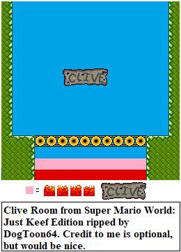 Super Mario World: Just Keef Edition (Hack) - Clive Boss Room