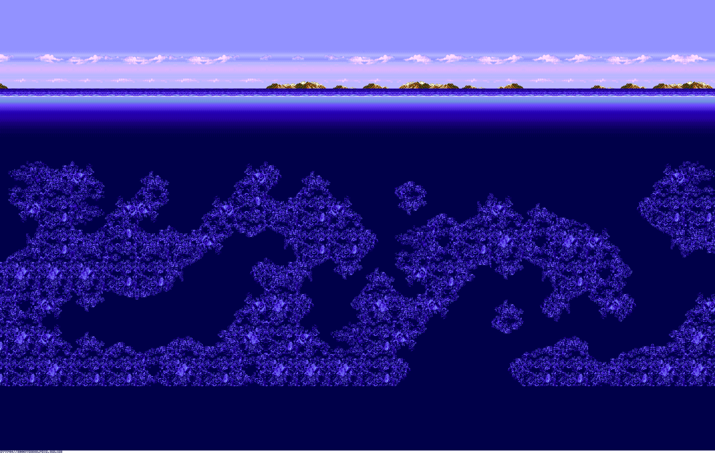 Ecco Jr. - Sea Horse Reef (Background)