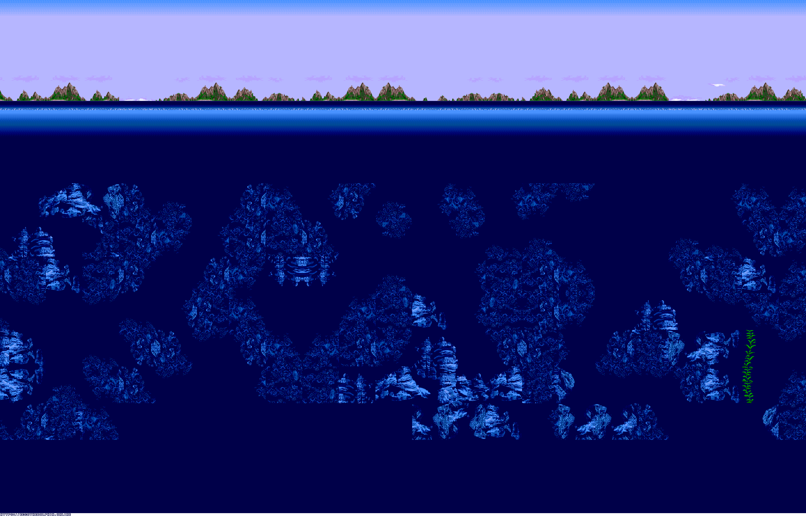 Ecco Jr. - Shark Sea (Background)