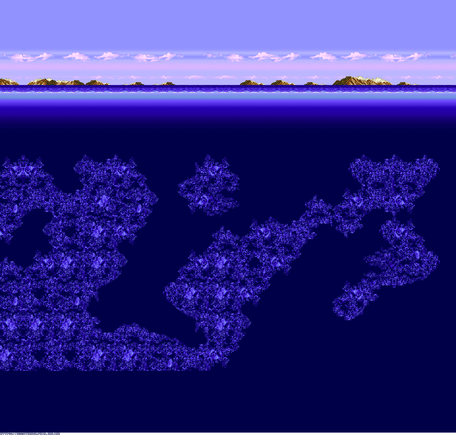 Ecco Jr. - The House of the Hermit Crab (Background)