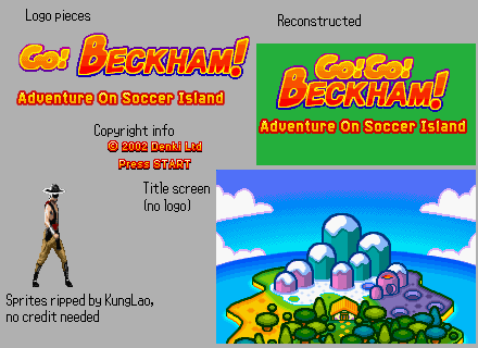 Go! Go! Beckham!: Adventure of Soccer Island (PAL) - Title Screen
