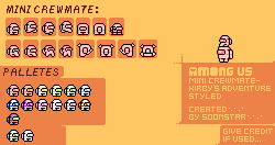 Among Us Customs - Mini Crewmate (Kirby's Adventure-Style)