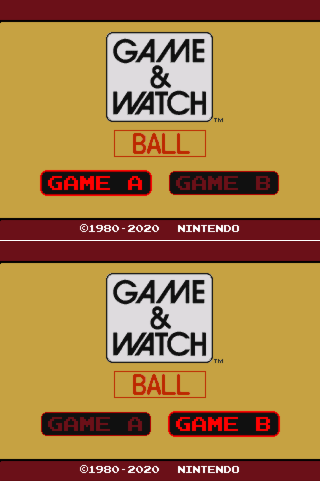 Game & Watch: Super Mario Bros. - Title Screen