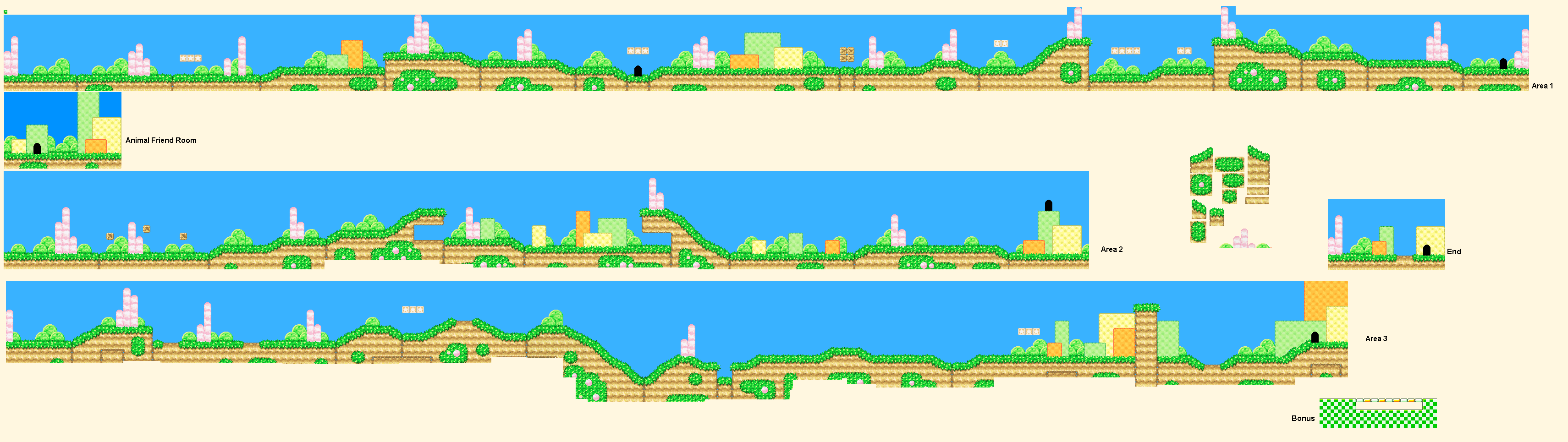 Kirby's Dream Land 3 - Grass Land 1