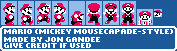 Mario Customs - Mario (Mickey Mousecapade-Style)
