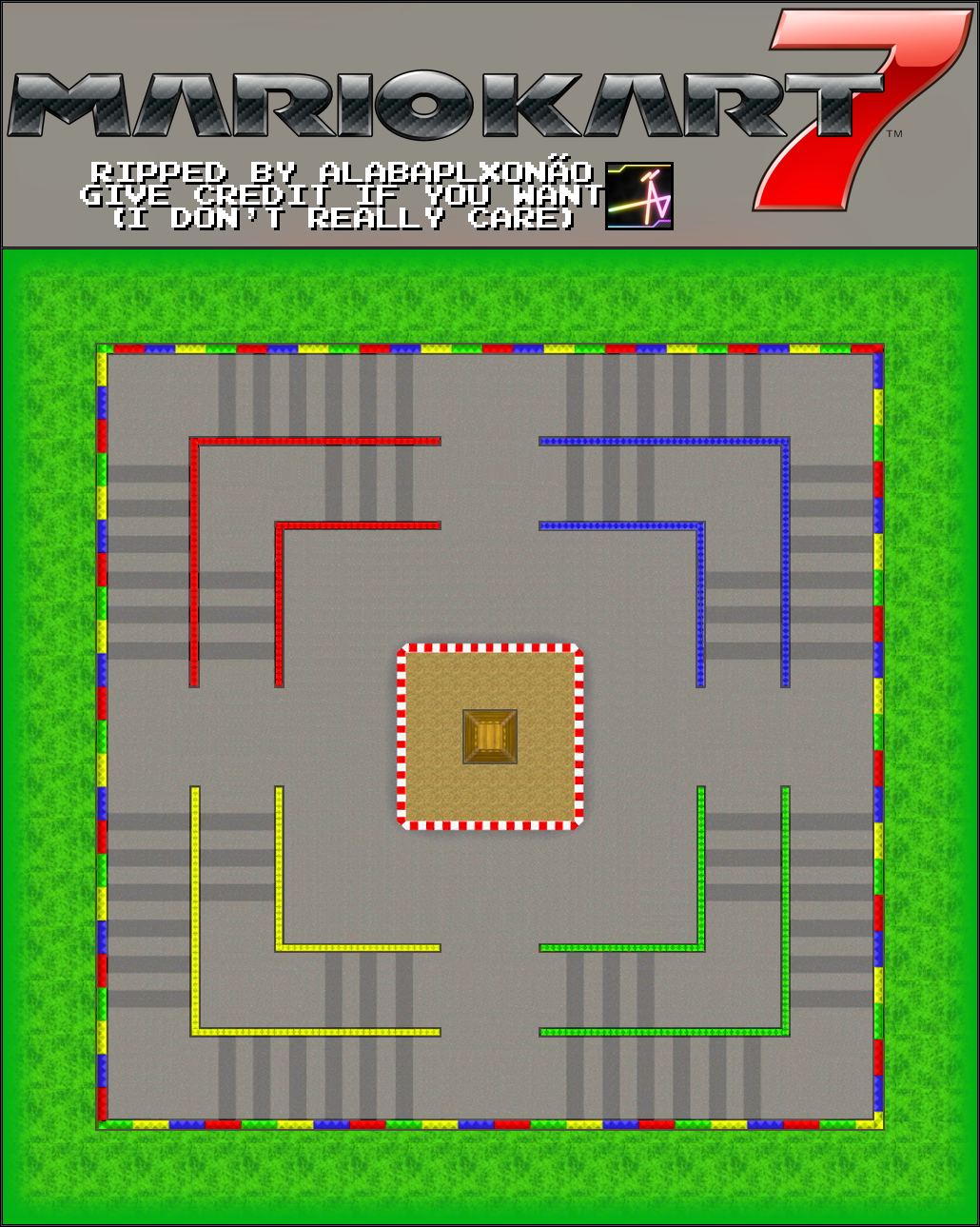 Mario Kart 7 - GBA Battle Course 1