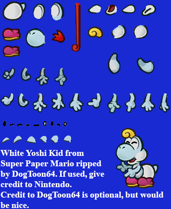 Super Paper Mario - Yoshi Kid (Light Blue)