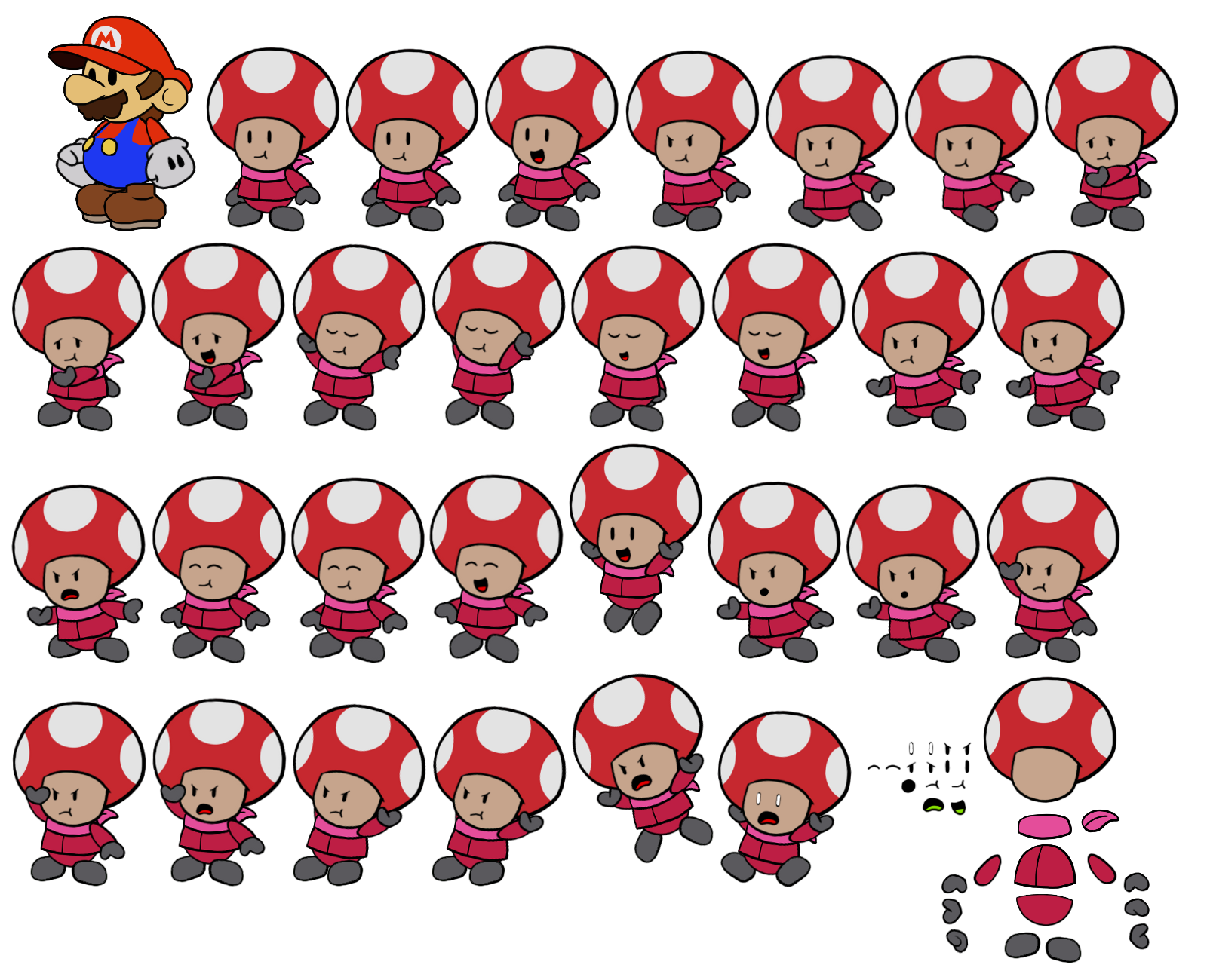 Paper Mario Customs - Rescue V Red (Paper Mario-Style)