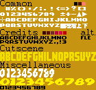 Kirby's Dream Land 3 - Fonts
