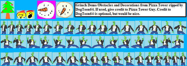Grinch Demo Decorations & Obstacles