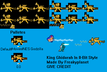 King Ghidorah (Showa Era, 8-Bit-Style)