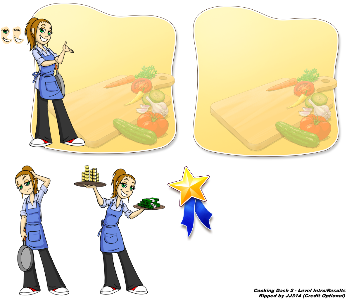 Cooking Dash 2: Dinertown Studios - Level Intro and Results