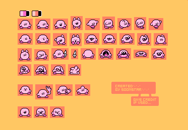 Kirby Customs - Kirby (Sr.Pelo, Kirby's Adventure-Style)