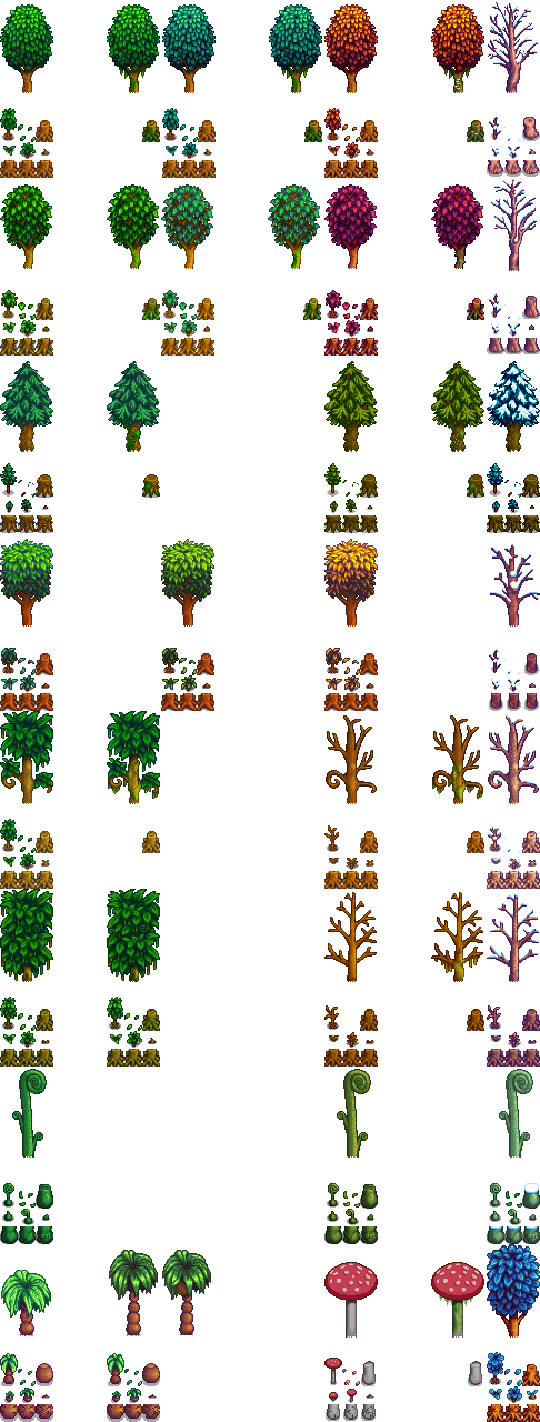 Background Trees & Plants