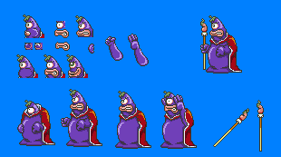 Captain N: The Game Master Customs - Eggplant Wizard