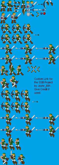 The Legend of Zelda Customs - Link (Mega Man Zero-Style)