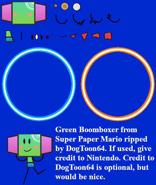Super Paper Mario - Green Boomboxer