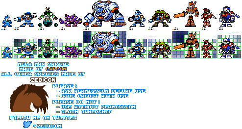 Mega Man Customs - Mega Man 8 Robot Masters (NES-Style)