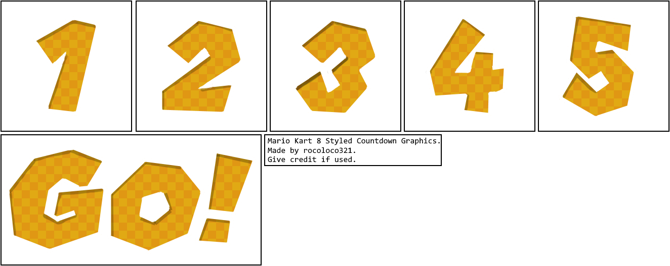 Mario Customs - Countdown Graphics