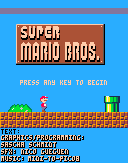 Super Mario Bros. 0.2 (PICO-8) - Title Screen