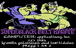 Super Black Belt Karate - Title