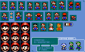 Mario Customs - Mario (Mega Man NES-Style)