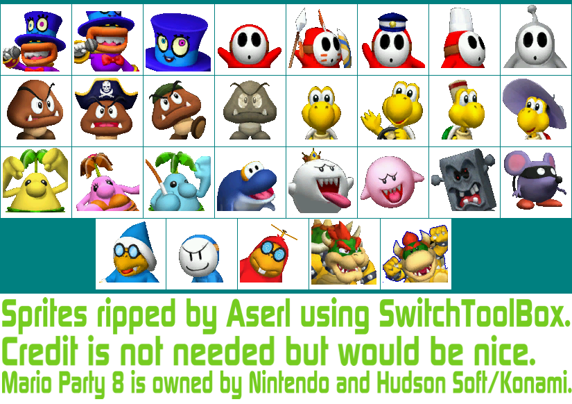 Mario Party 8 - Textbox Icons