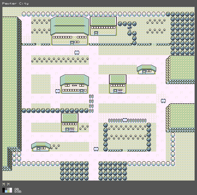 Pokémon Green (JPN) - Pewter City