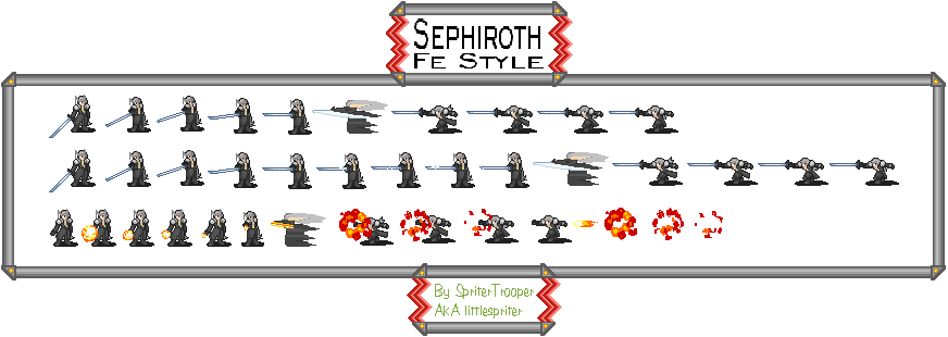 Final Fantasy 7 Customs - Sephiroth (Fire Emblem GBA-Style)