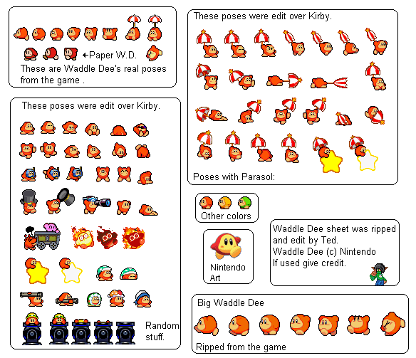 Kirby Customs - Waddle Dee (Kirby Advance-Style, Expanded)