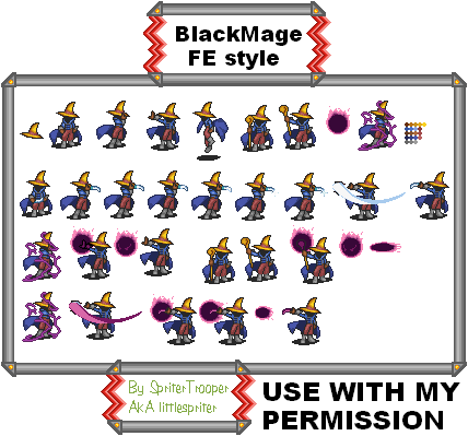 Black Mage (Fire Emblem GBA-Style)