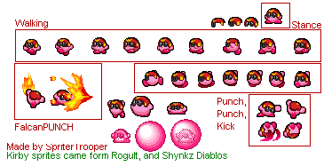 Super Smash Bros. Customs - Captain Falcon Kirby