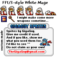 Final Fantasy 1 Customs - White Mage