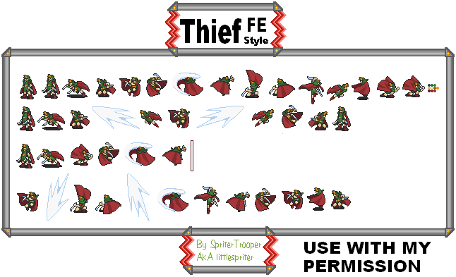 Final Fantasy 1 Customs - Thief (Fire Emblem GBA-Style)