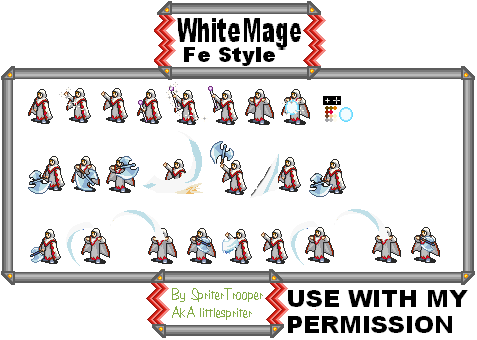 Final Fantasy 1 Customs - White Mage (Fire Emblem GBA-Style)